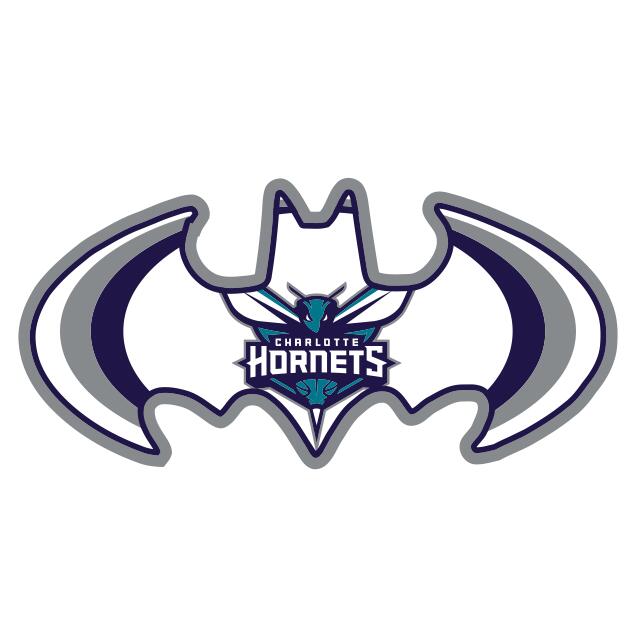 Charlotte Hornets Batman Logo iron on transfers
